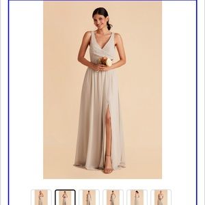 Birdy Grey Neutral Champagne Bridesmaid dress - Laurie Empire style